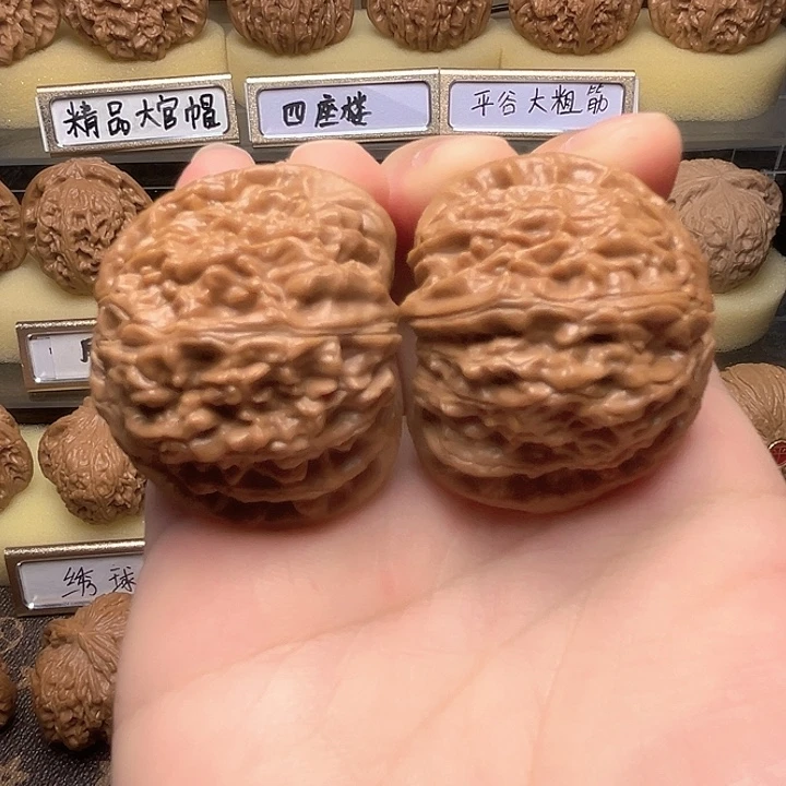 把件文玩核桃白狮子40
