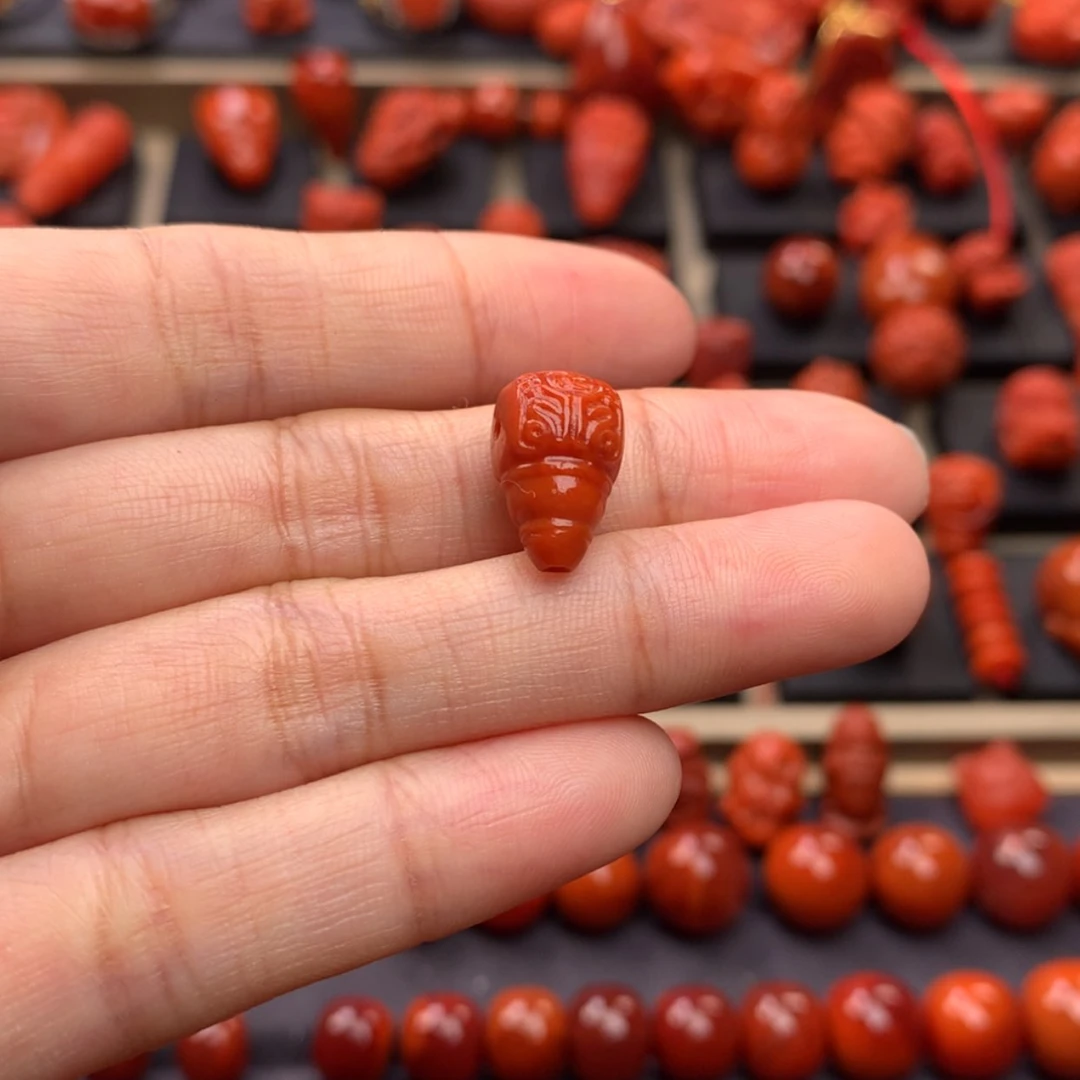 【闪购商品】南红玛瑙三通8mm➕未镶嵌