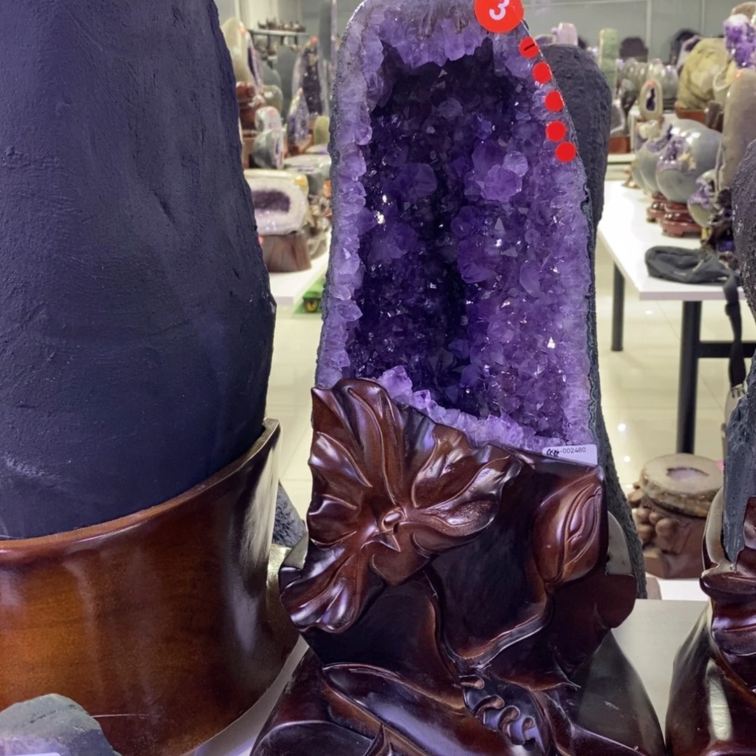 紫晶银S925镶嵌大型摆件（非配饰）