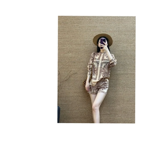 【繁简交替·衬衫】老钱风印花高级感衬衫