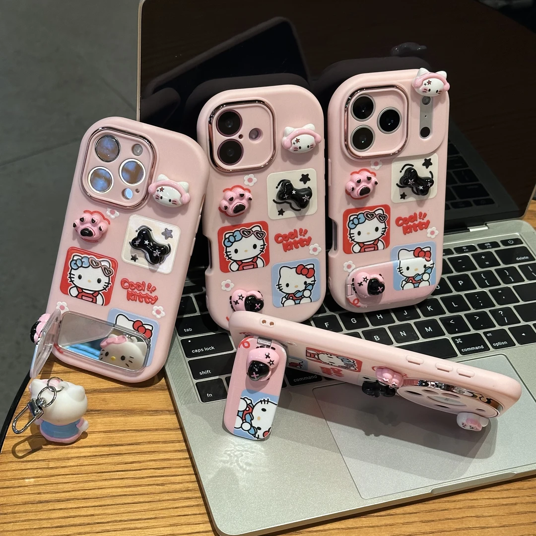 BANCA耳机KT公仔支架适用苹果17/16手机壳华为vivo小米15oppo套