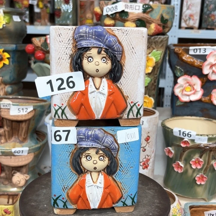 紫砂花盆粗陶材质多肉花盆