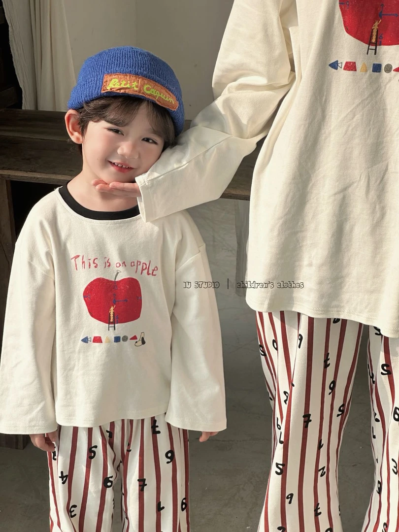 【艾柚】25秋季新款男女宝300G棉毛卡通套头家居服儿童睡衣iu120