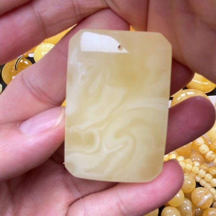 裸石蜜蜡未镶嵌蜜蜡平安无事牌重22