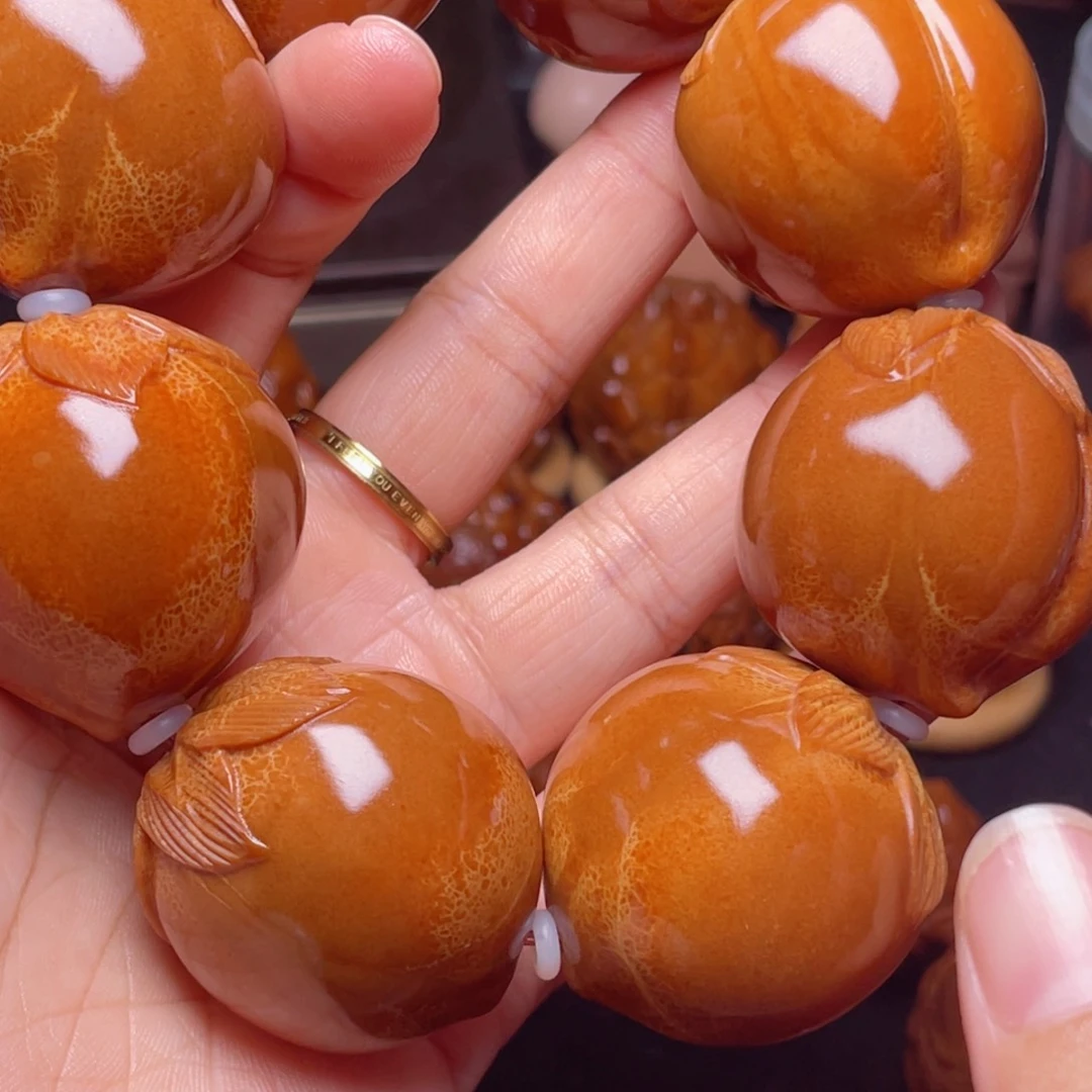 【闪购商品】手串/手链橄榄核老*35左右寿桃手持