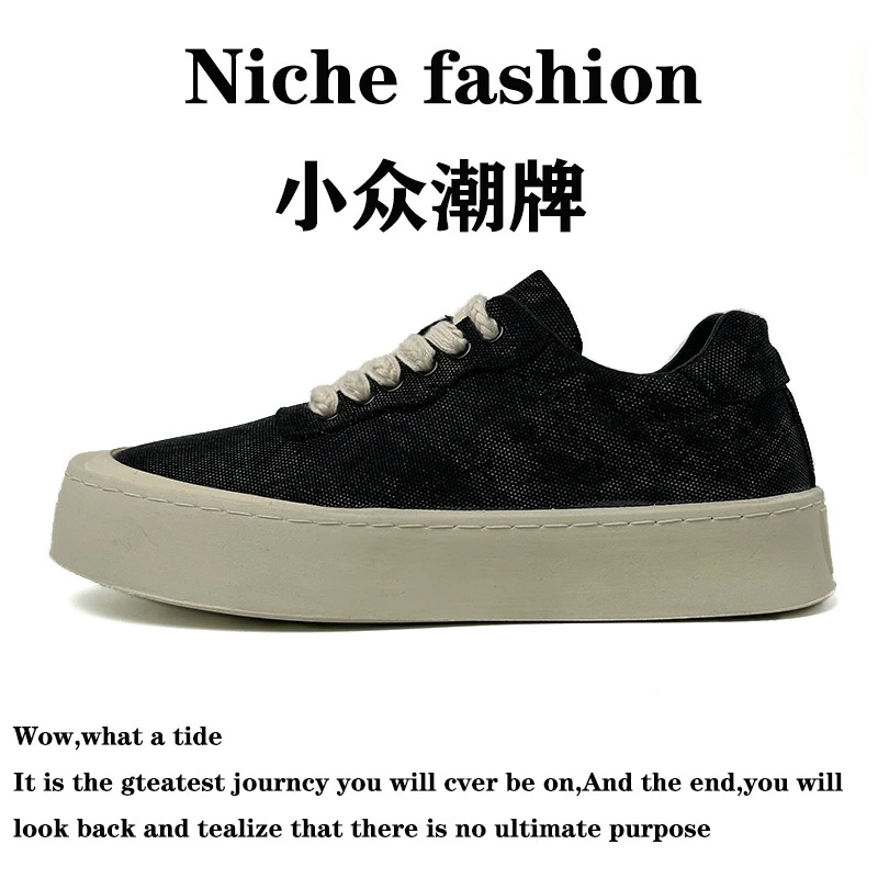 男鞋2025春季新款透气帆布鞋男休闲百搭时尚潮牌复古低帮男板鞋