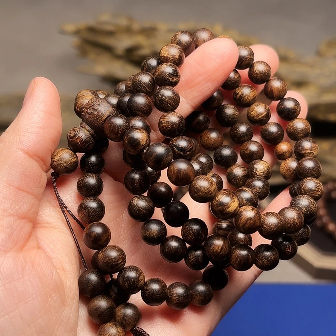 沉香手串星洲系达拉干精品瘤疤0.8×108