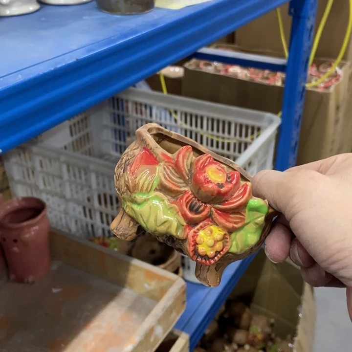 陶瓷花盆单场满9.9发9*8*6