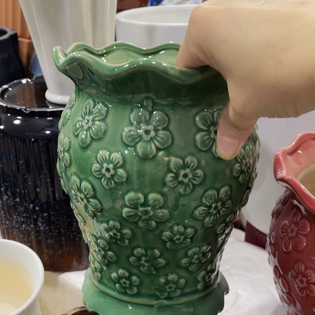 陶瓷花盆外贸尾货清仓满10元包邮