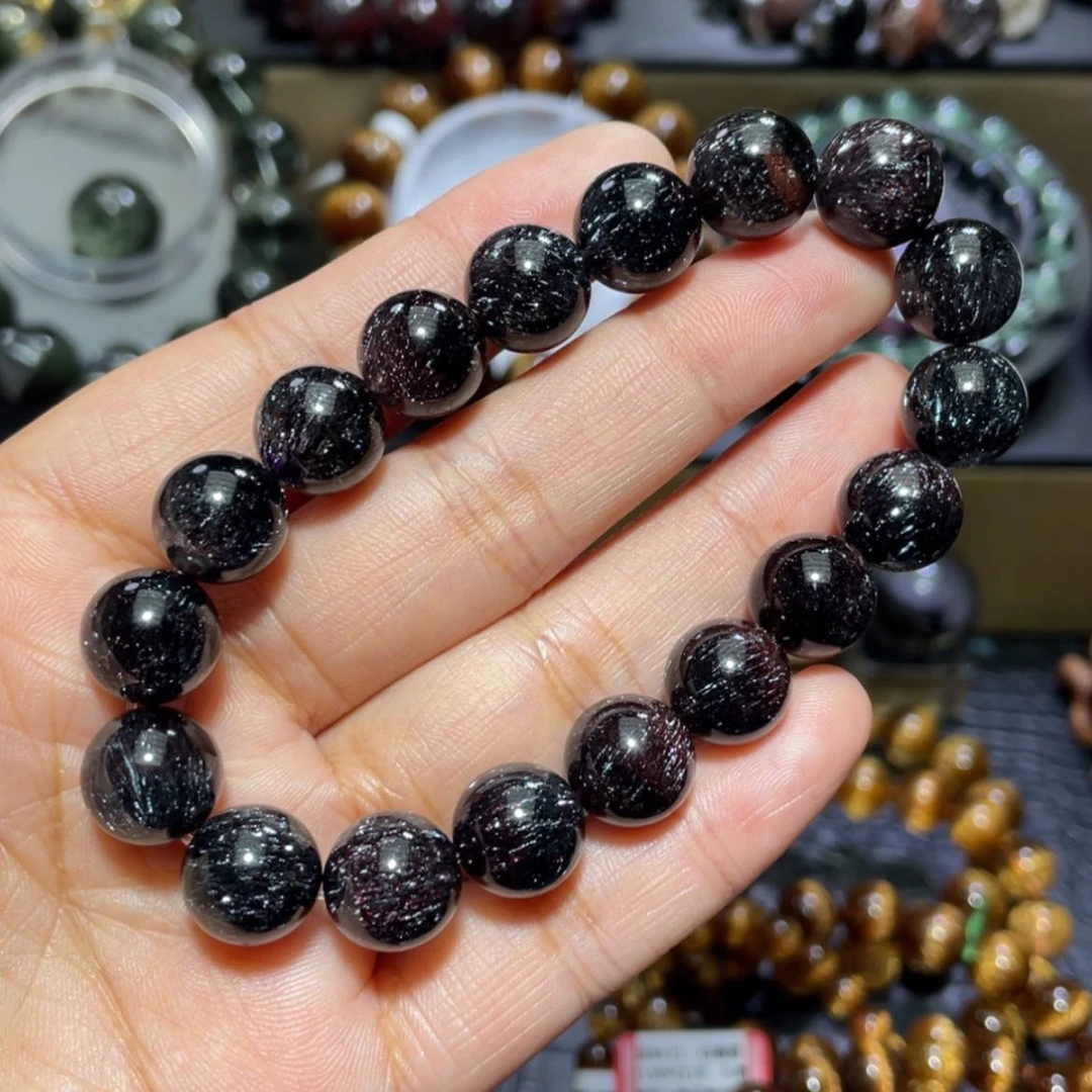 【闪购商品】水晶手串未镶嵌*️***黑加仑超七手串