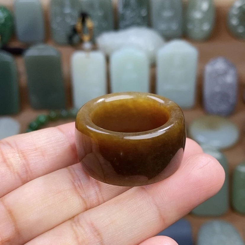 【闪购商品】未镶嵌戒圈和田玉（糖玉）