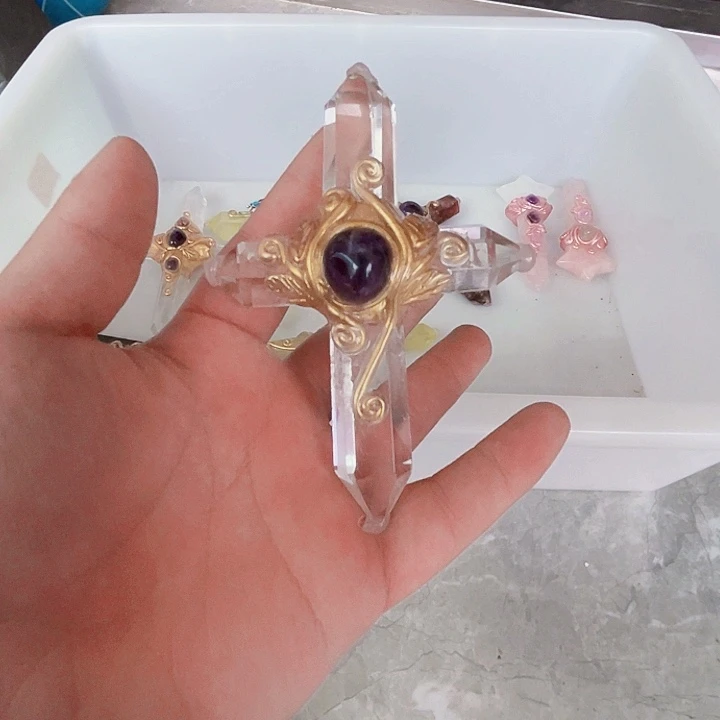 ﹏***卿水晶珠宝半成品未镶嵌水晶