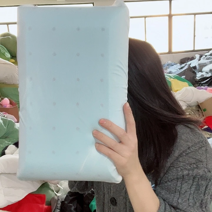 儿童蓝色记忆枕头套白套啦啦啦