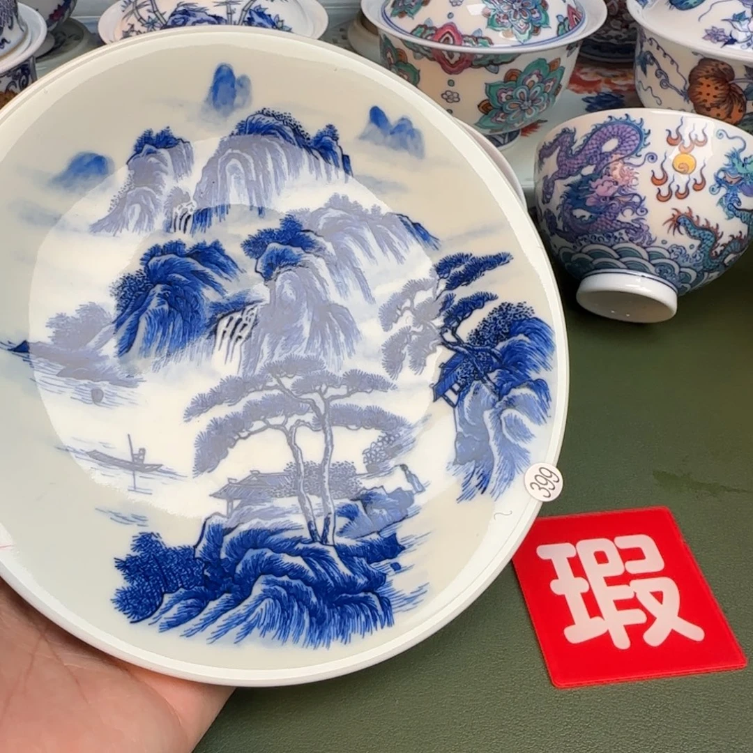 纯手工纯手绘茶具石头399