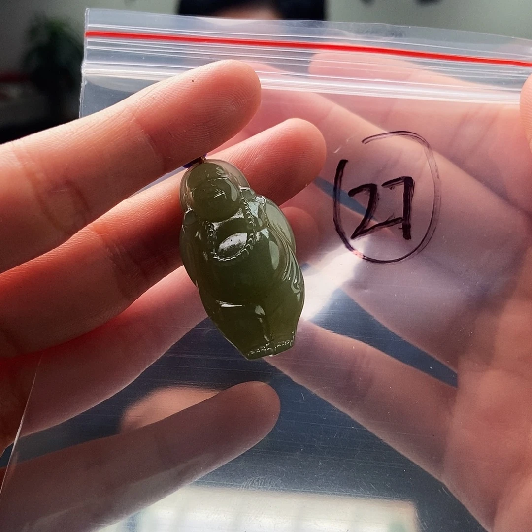 和田玉未镶嵌颈饰拍一发一