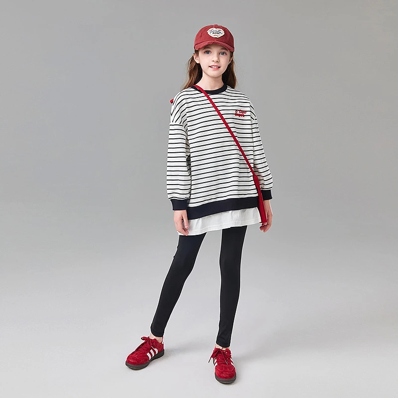 笛莎童装儿童女童套装2025春季新款儿童休闲打底裤套装-83251T102