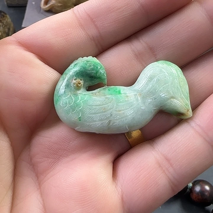 无***风未镶嵌和田玉（糖玉）车挂