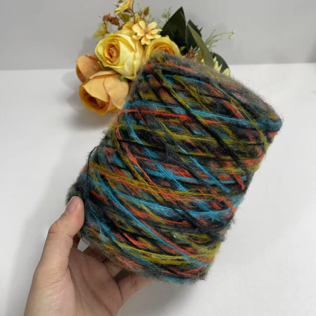 幻彩马海毛渐变中粗毛线可用于亚麻打底衫外套卫衣编织羊毛线毛纱