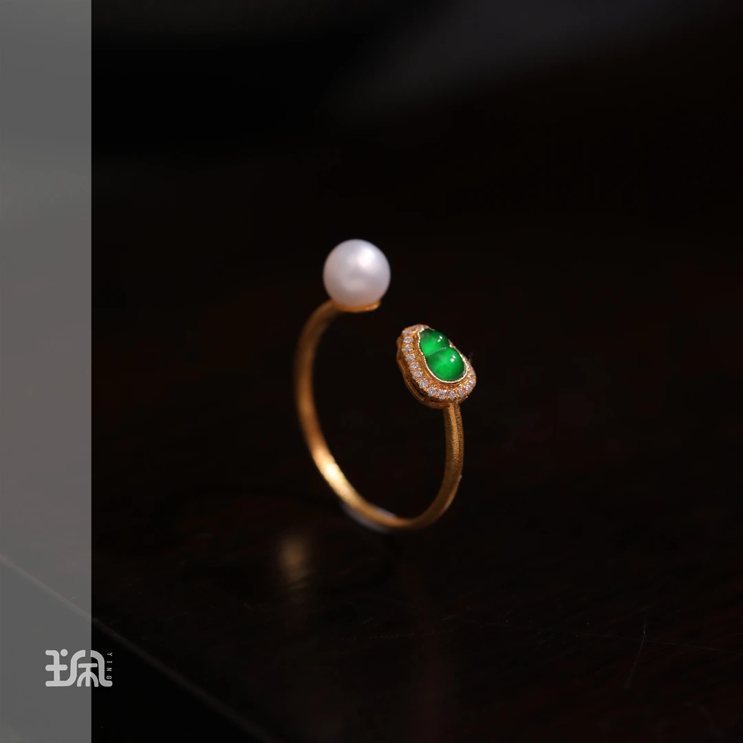 莳予|翡翠*戒指*18K金镶嵌LYC25012404多样性发其一（P）