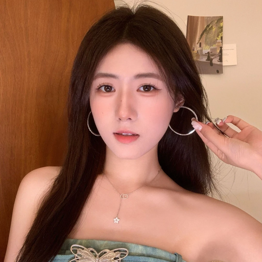 铜合金耳饰 Al6497时尚潮流铜合金5厘米耳圈耳饰个性气质轻奢港风