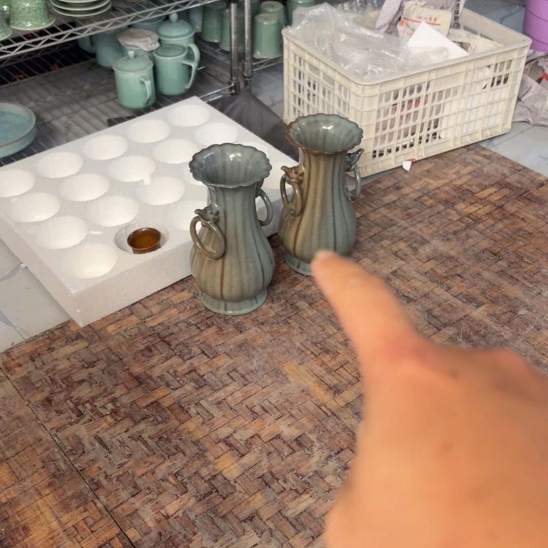杯枣*龙泉青瓷茶具微瑕