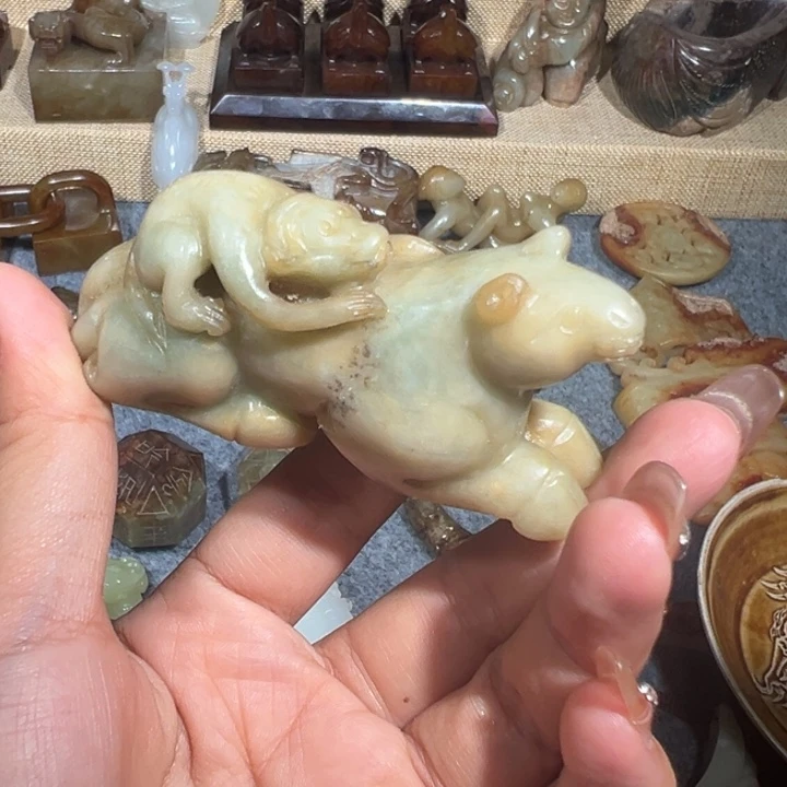 和田玉未镶嵌挂件