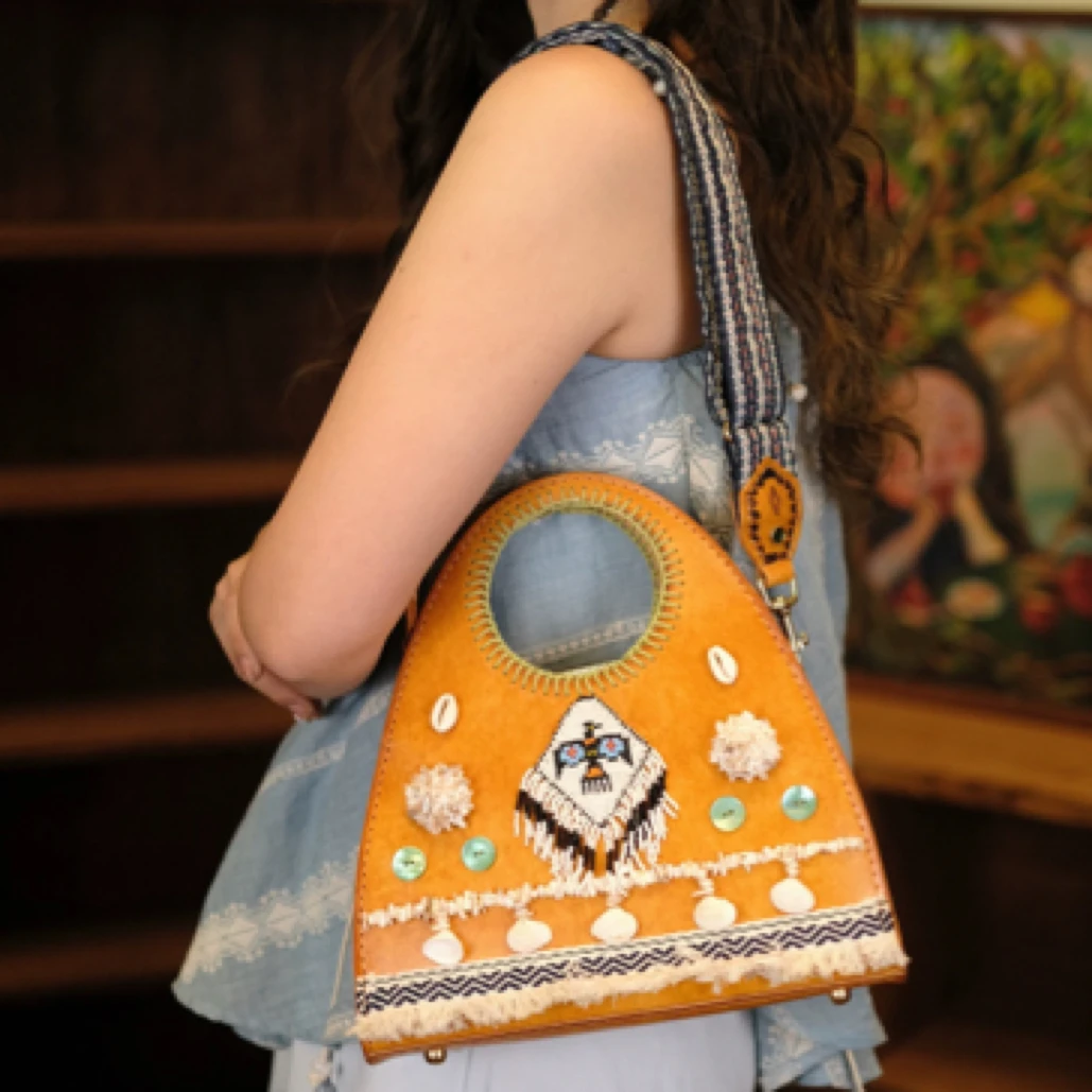 2025夏季新款【银屿单肩包】贝壳镶嵌 手拎斜挎包