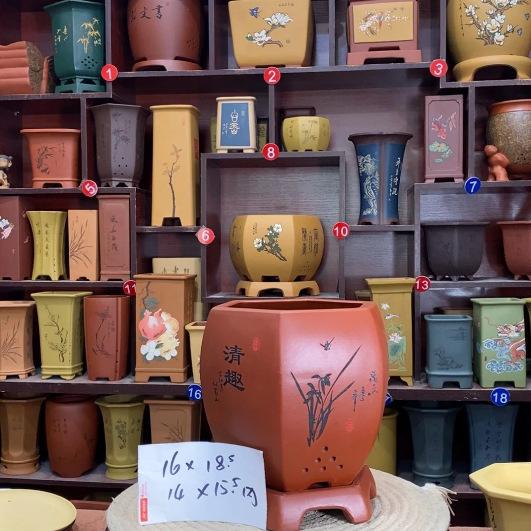 紫砂艺术紫砂花盆