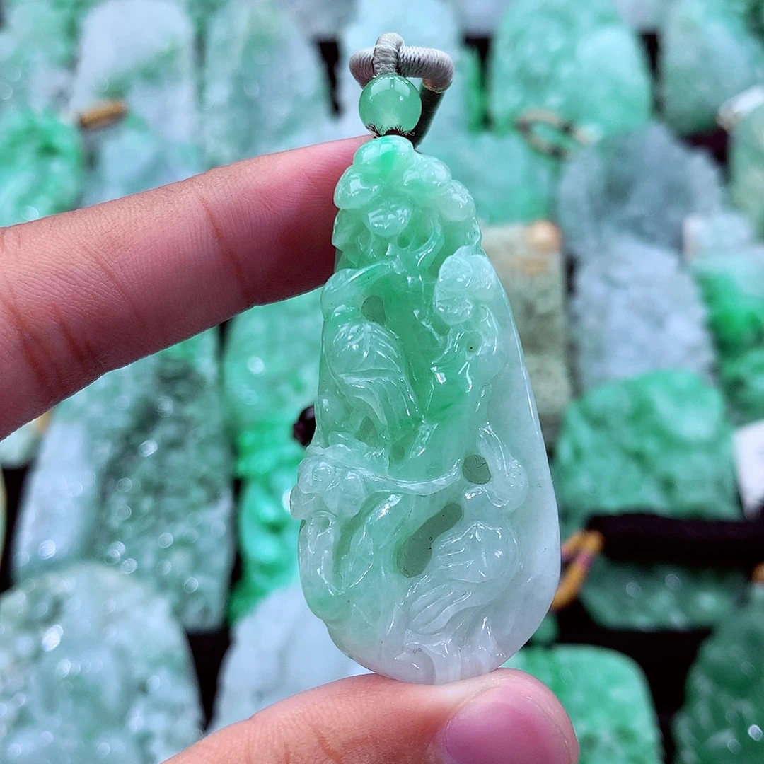 翡翠未镶嵌吊坠(不含链)