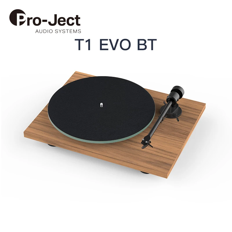Pro-Ject奥地利宝碟黑胶唱盘机T1 EVO BT蓝牙版 电子调速复古