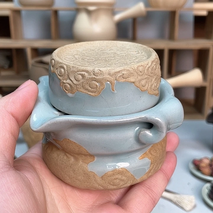 壶老段烧陶瓷茶器！