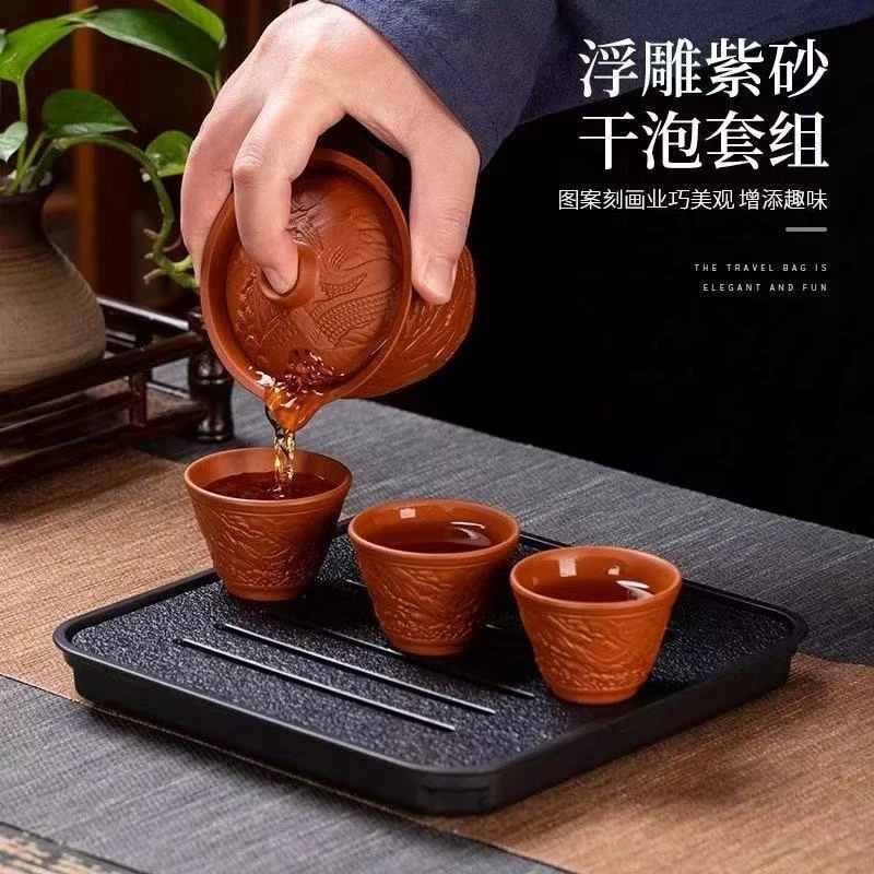 TJ006-朱泥快客一壶四杯