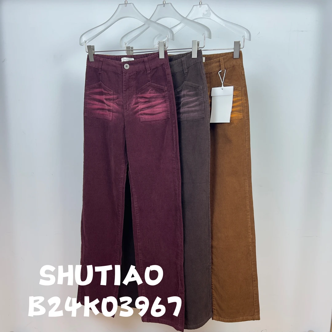 【SHUTIAO】2024秋冬：新款小众设计款裤子B24K03967
