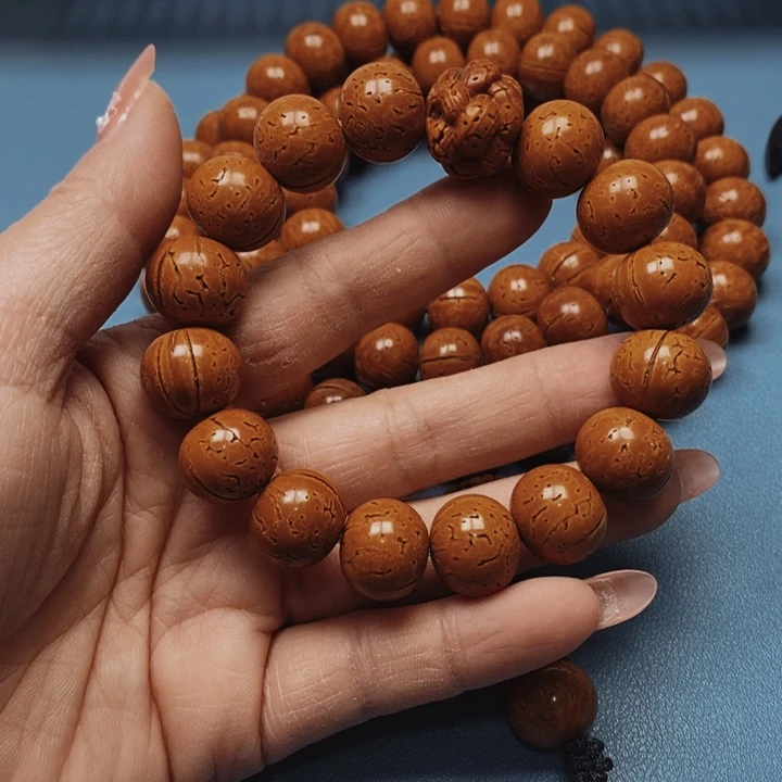 桃核手串极限圆15全品15颗