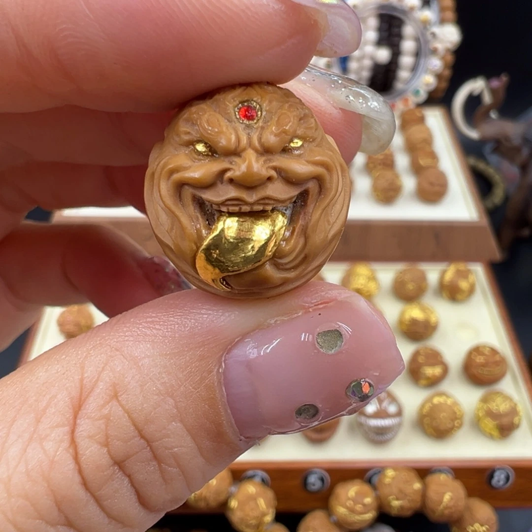 猴头核桃吊坠单颗