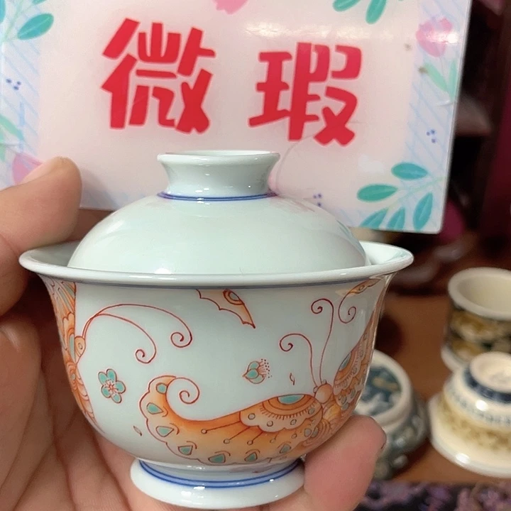 摆件景德镇陶瓷手工雕刻