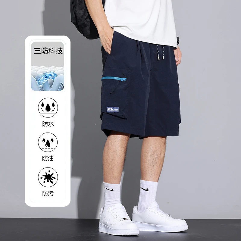 042款工装短裤男士夏季薄款裤子休闲宽松2025新款五分裤