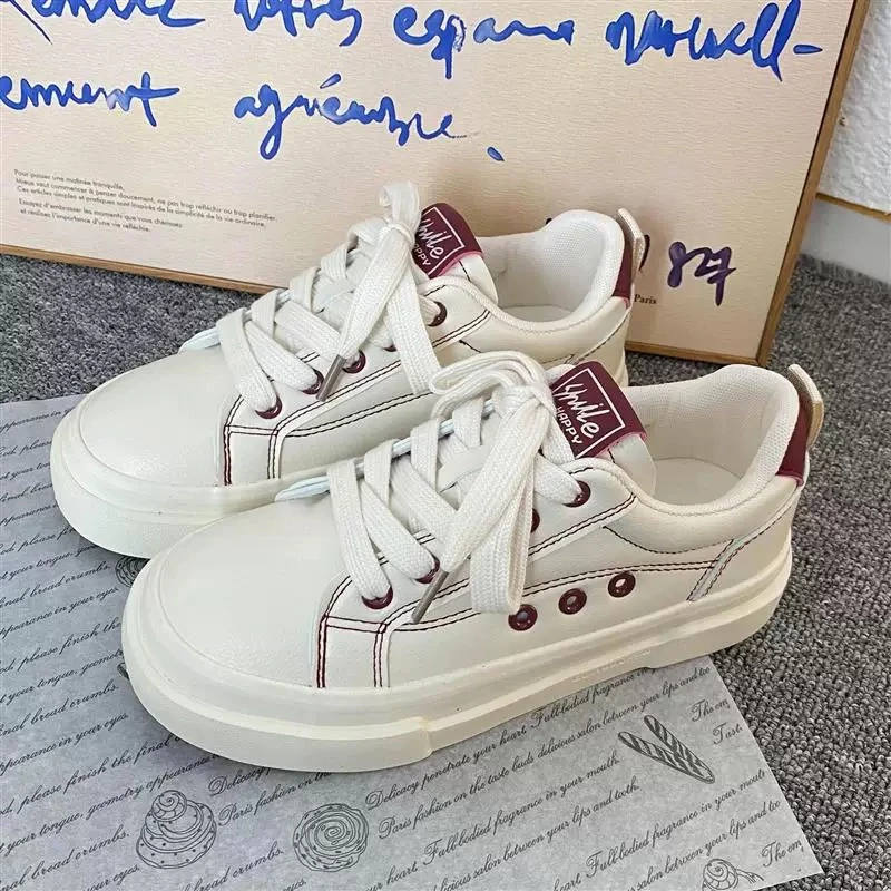 5071米红爆款小白鞋2025年春季新款拼色韩版时尚舒适百搭休闲板鞋