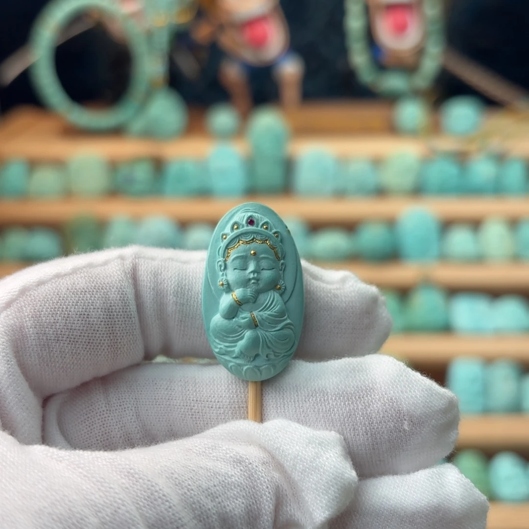 绿松石未镶嵌配饰