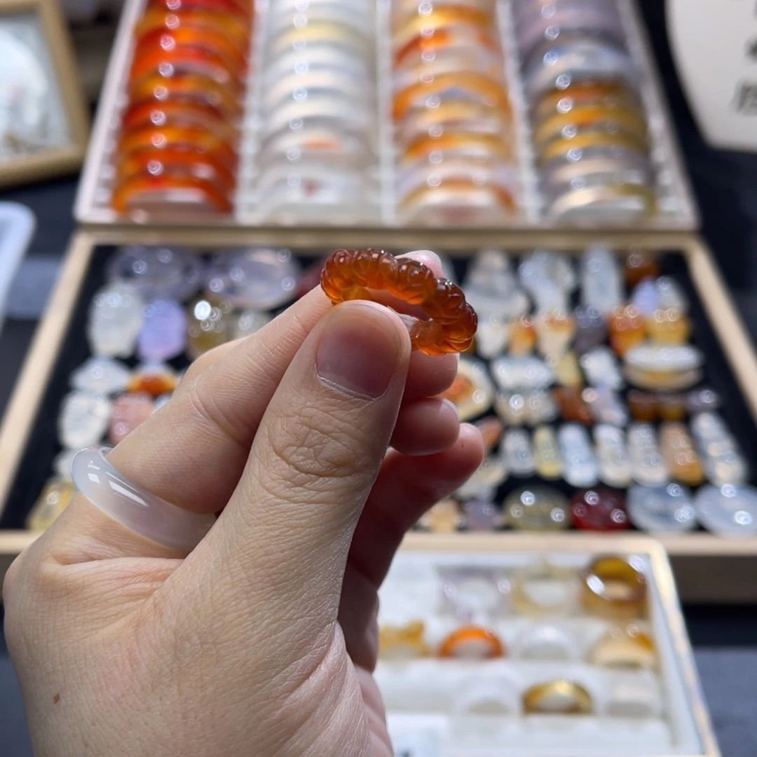 玛瑙/玉髓未镶嵌戒指