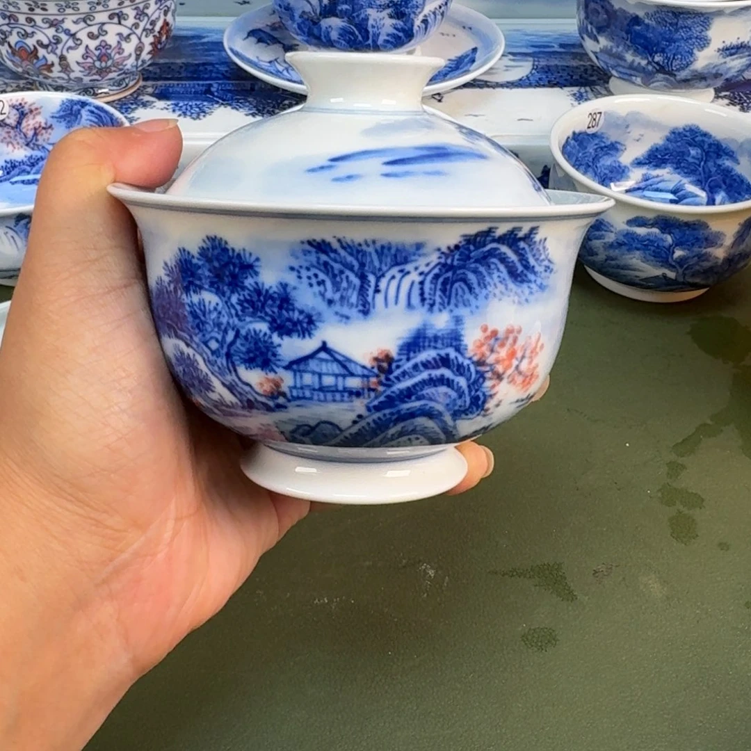 景德镇纯手绘茶具圆圆237
