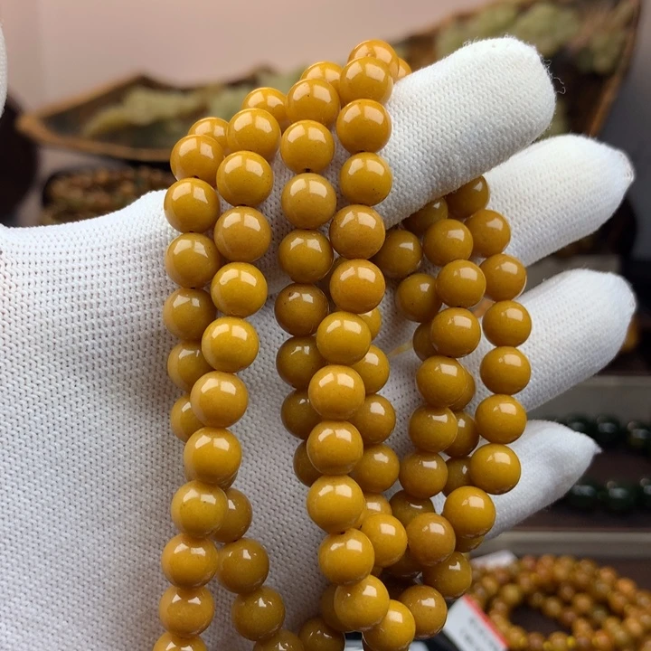 手链未镶嵌岫岩河磨玉（透闪石质玉）