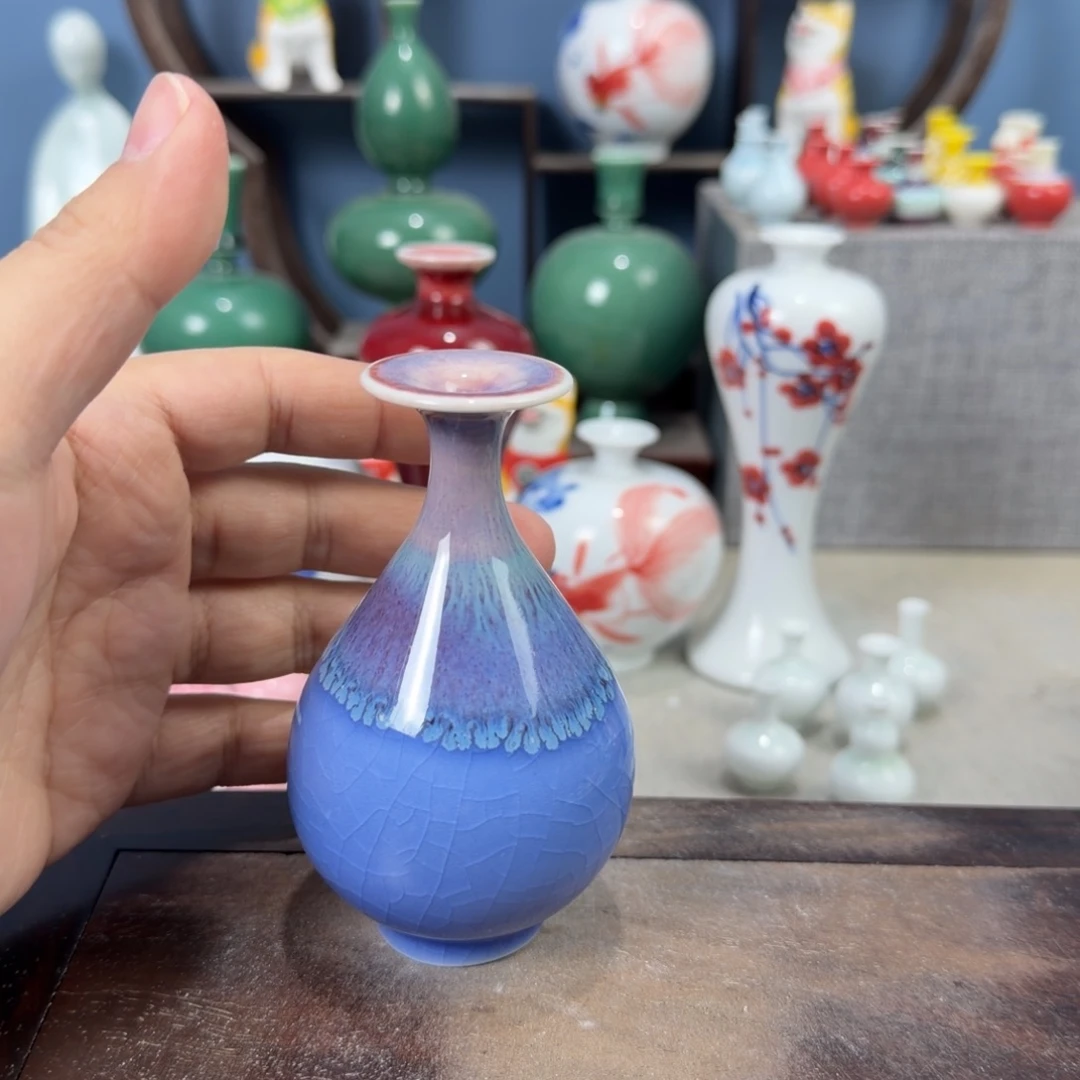 陶瓷手工小花器摆件