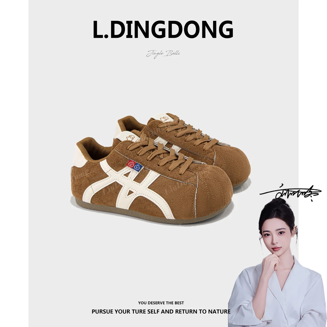 【刘叮咚女鞋】韩版秋冬复古德训鞋2025新款爆款小众不撞款休闲鞋