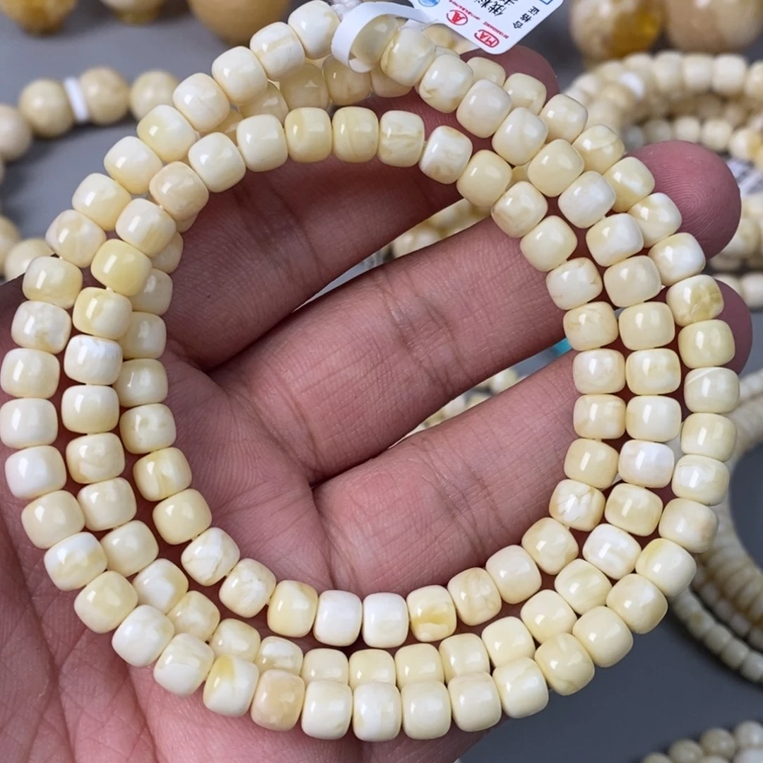 琥珀珠宝奇石未镶嵌7mm