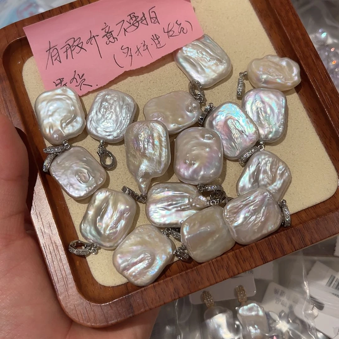 合金淡水珍珠耳饰