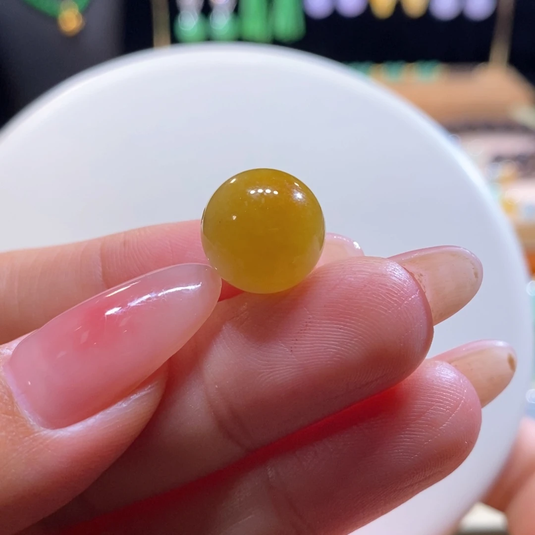 翡翠未镶嵌吊坠(不含链)翡翠冰黄翡珠卡13.2m