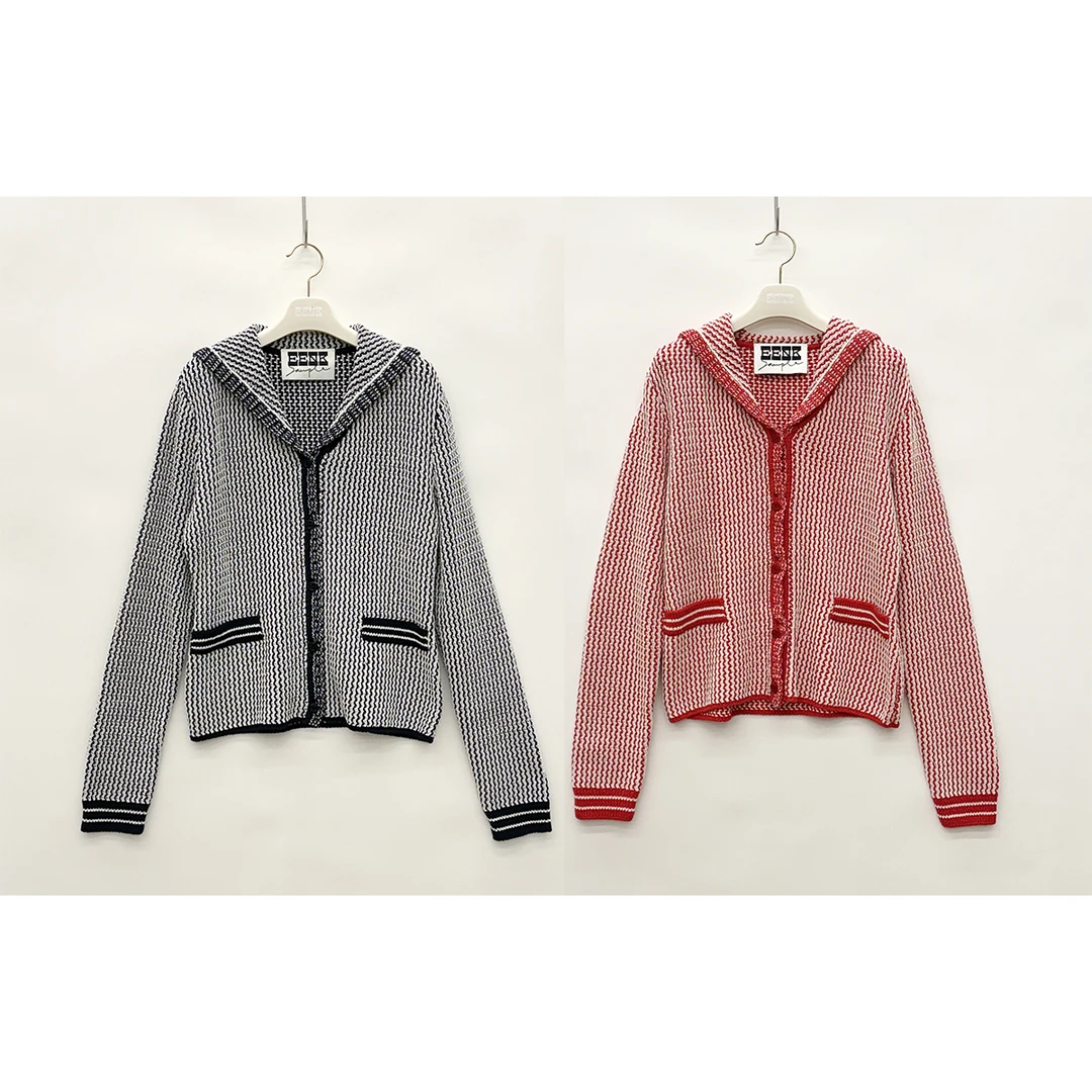 EENK 时尚简约百搭针织衫25年春款EEA-1P153-CD04-RD/NV——2690