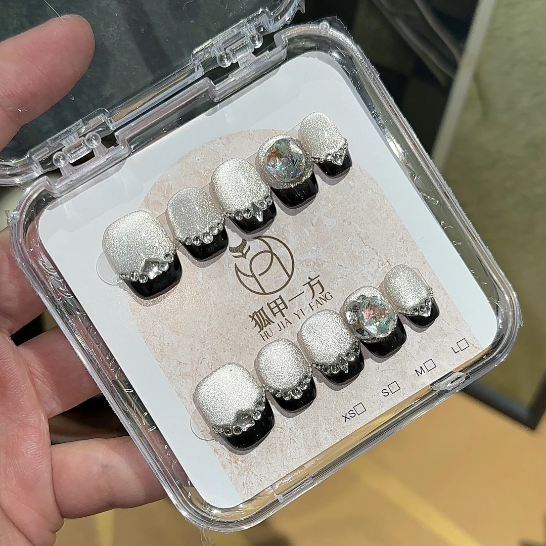 狐甲一方【宝石】短芭蕾纯手工穿戴甲