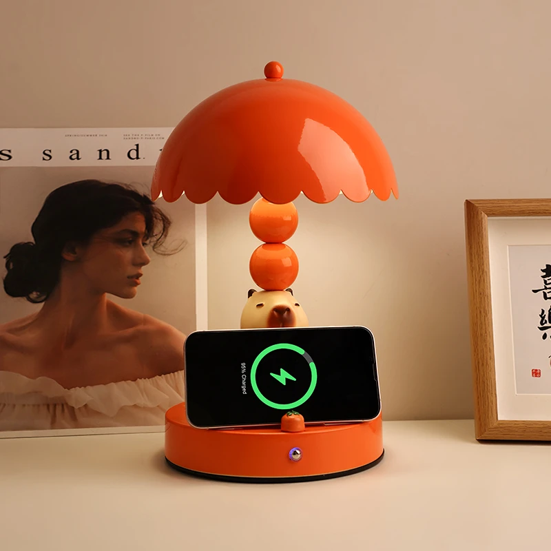 贝汉美卡皮巴拉台灯创意卧室床头灯家居装饰摆件乔迁生日新年礼物